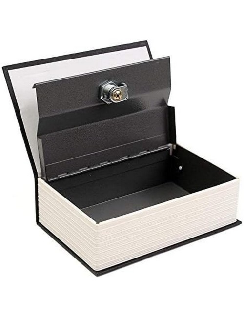 Caja Fuerte Grande Dinero Forma Libro Camuflado + Llave