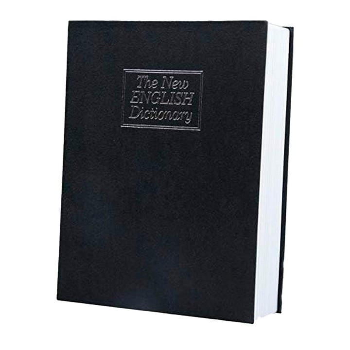 Caja Fuerte Grande Dinero Forma Libro Camuflado + Llave