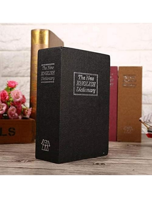 Caja Fuerte Grande Dinero Forma Libro Camuflado + Llave
