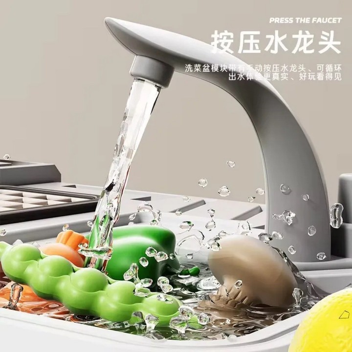 Cocina Infantil Home Kitchen Interactiva Agua Luz Sonido