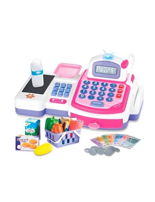 Caja Registradora Juguete Para Niña Supermarket + Baterias