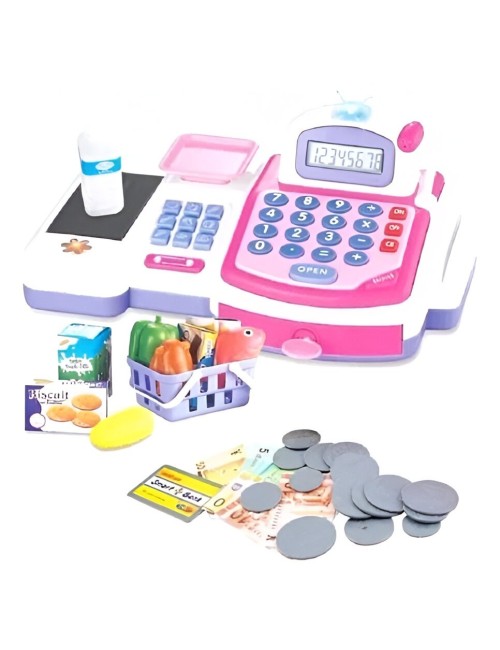 Caja Registradora Juguete Para Niña Supermarket + Baterias