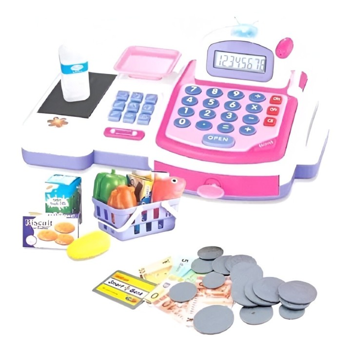Caja Registradora Juguete Para Niña Supermarket + Baterias