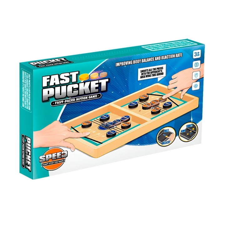 Juego De Mesa Speed Hockey Portátil Niños Interactivo
