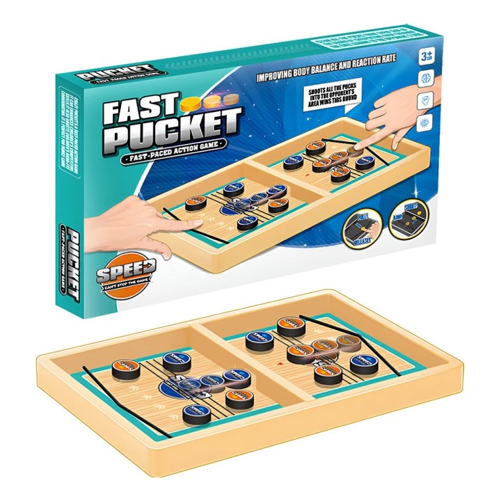 Juego De Mesa Speed Hockey Portátil Niños Interactivo
