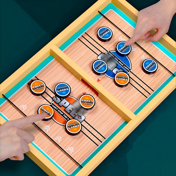 Juego De Mesa Speed Hockey Portátil Niños Interactivo