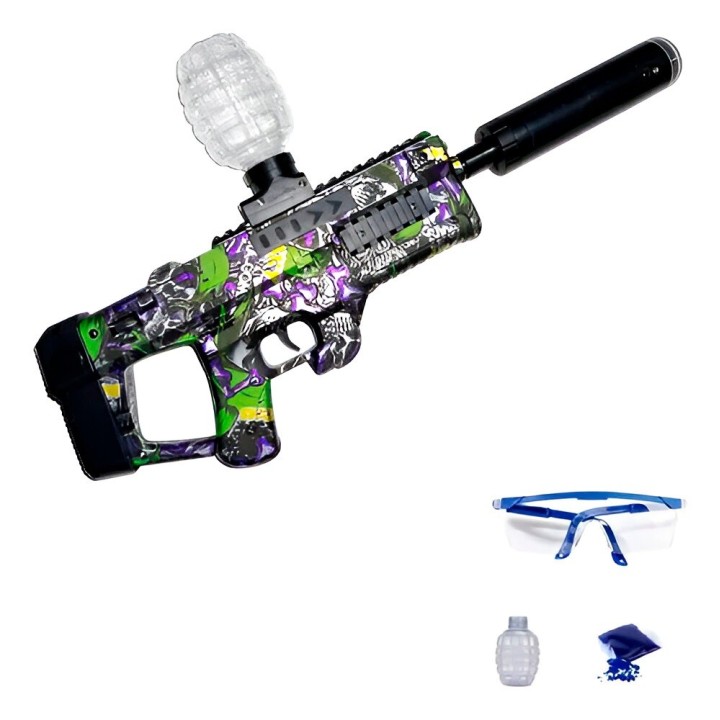 Pistola De Hidrogel Ametralladora Automatica + Accesorios