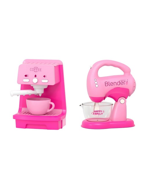Cafetera Y Batidora De Juguete Niñas Interactivo + Bateria
