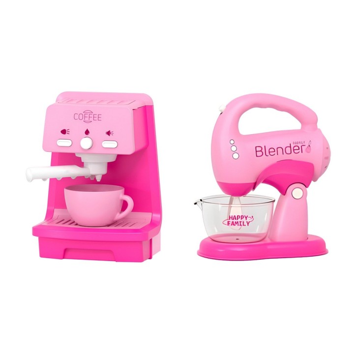 Cafetera Y Batidora De Juguete Niñas Interactivo + Bateria
