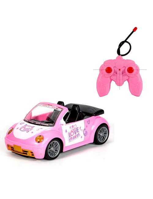 Carro Deportivo Muñeca Rosa Recargable +control Juguete Niña