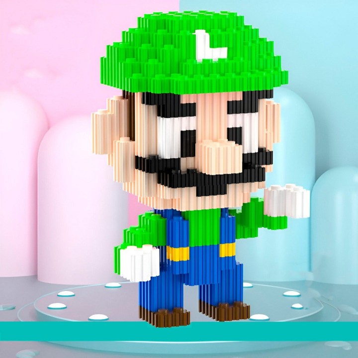 Luigi Mario Juguete Armable Armatodo Construcción Niños