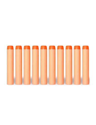 Dardos (balas) Para Pistolas Nerf N-strike Gun X 10 Piezas
