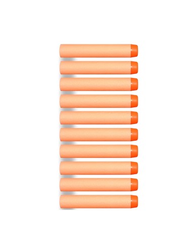 Dardos (balas) Para Pistolas Nerf N-strike Gun X 10 Piezas