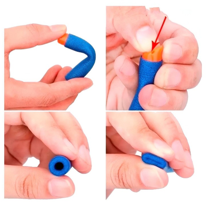 Dardos (balas) Para Pistolas Nerf N-strike Gun X 10 Piezas