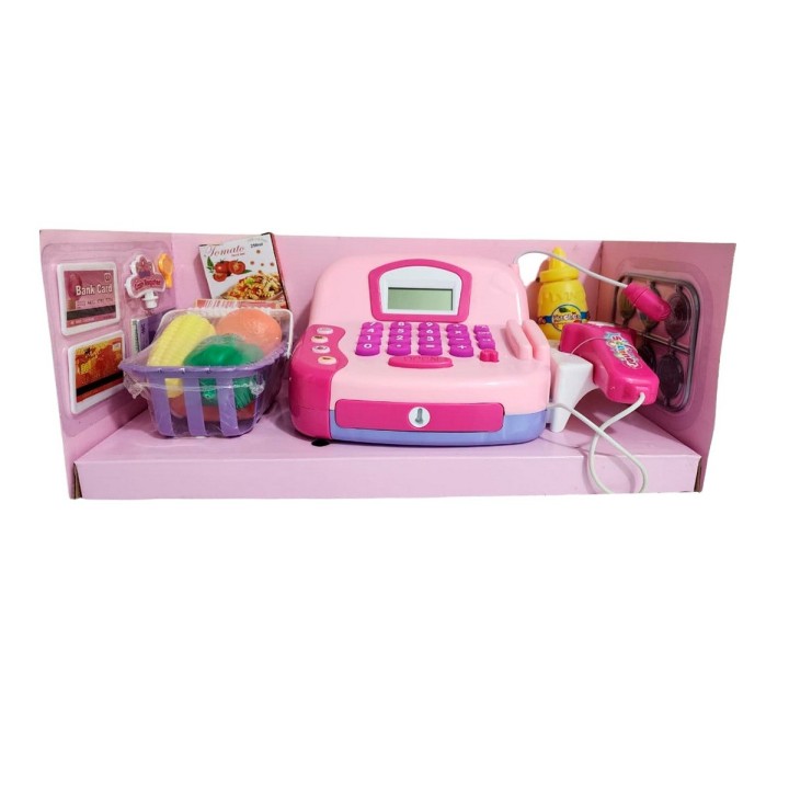 Caja Registradora Compras De Juguete Para Niña + Baterias