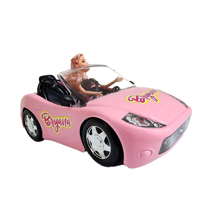 Carro Deportivo Muñeca Recargable Control Remoto Niña Bryana
