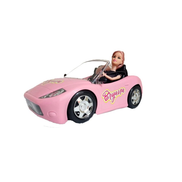 Carro Deportivo Muñeca Recargable Control Remoto Niña Bryana