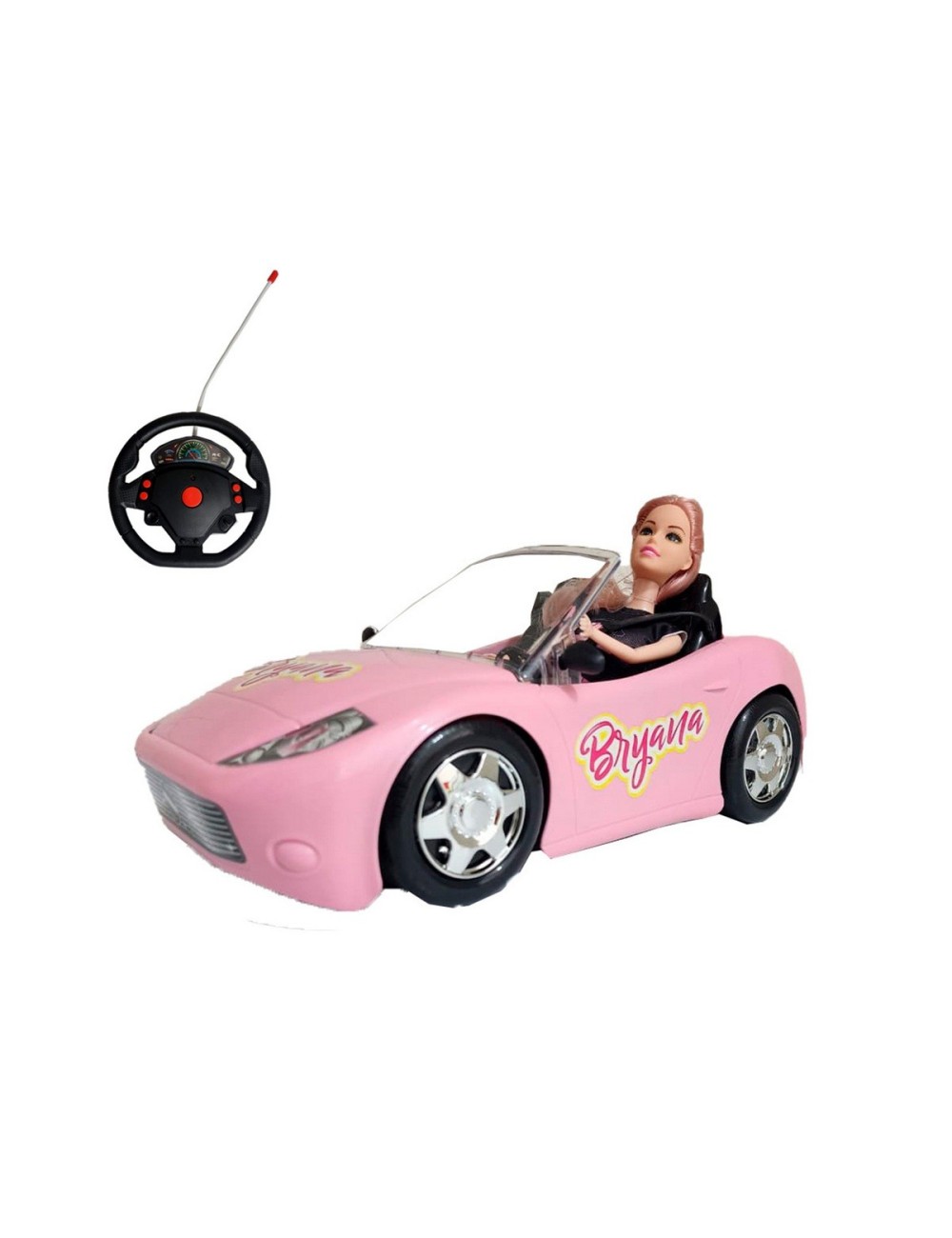 Carro Deportivo Muñeca Recargable Control Remoto Niña Bryana