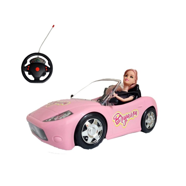 Carro Deportivo Muñeca Recargable Control Remoto Niña Bryana