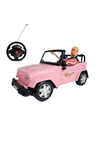 Carro Jeep Muñeca Recargable Control Remoto Niña Bryana