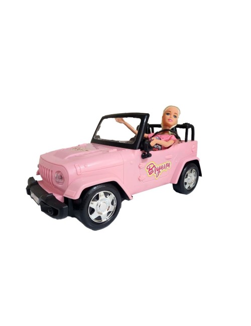 Carro Jeep Muñeca Recargable Control Remoto Niña Bryana