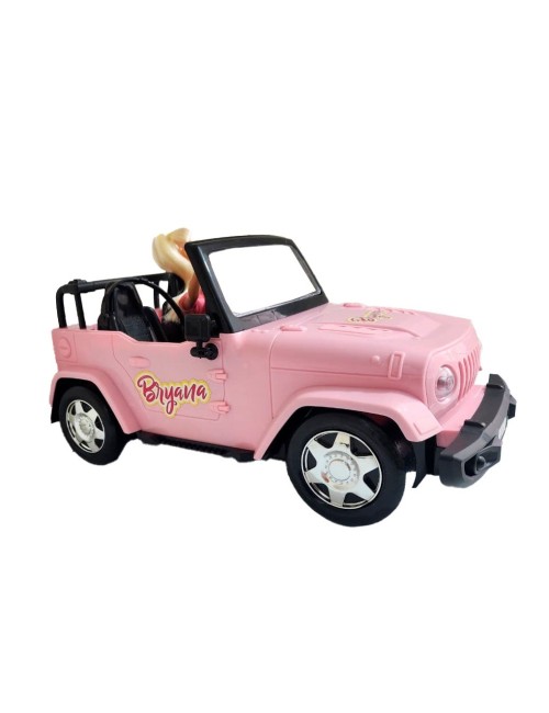 Carro Jeep Muñeca Recargable Control Remoto Niña Bryana