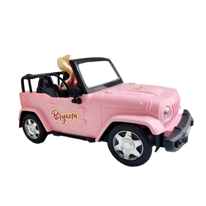 Carro Jeep Muñeca Recargable Control Remoto Niña Bryana