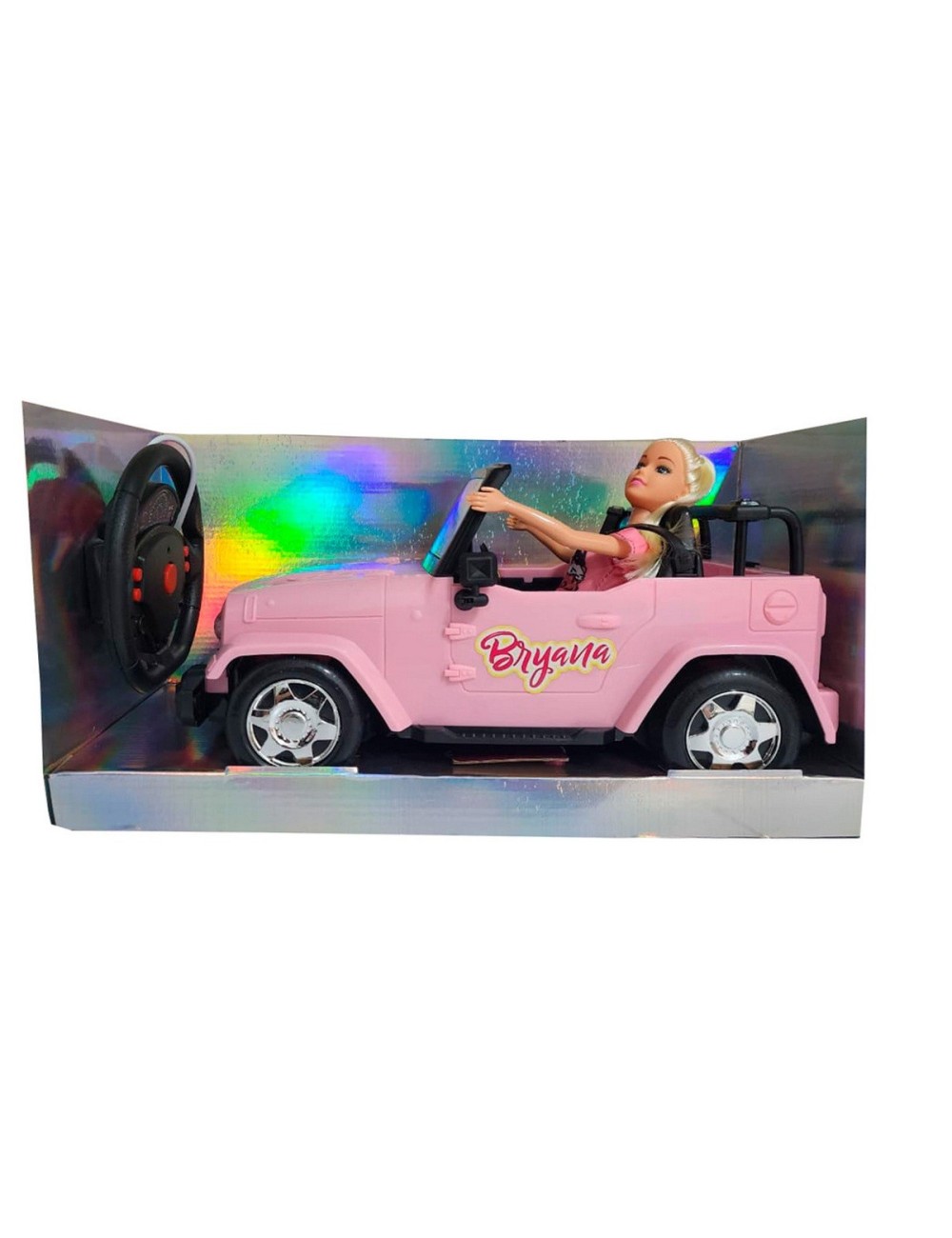 Carro Jeep Muñeca Recargable Control Remoto Niña Bryana