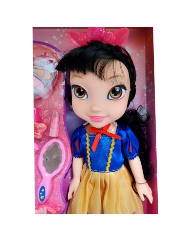 Muñeca Amarillo Princesa Corona Vestido Accesorios Belleza