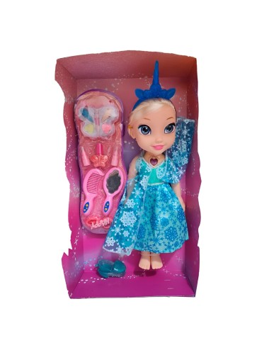Muñeca Rosa Princesa Corona Vestido Accesorios Belleza
