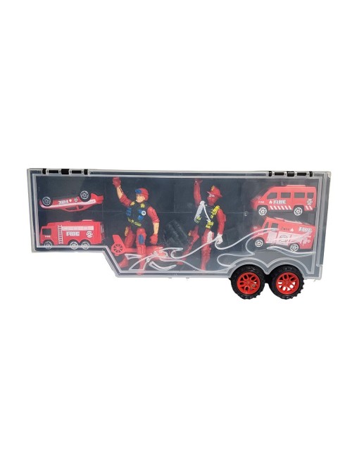 Tractomula Camion Transporte Carros Bomberos Personajes