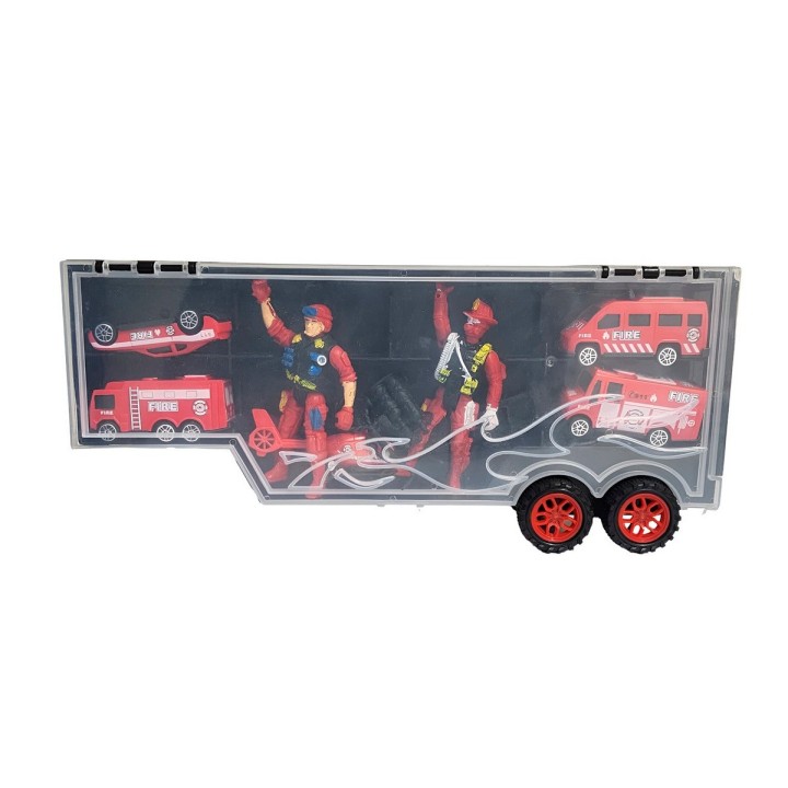 Tractomula Camion Transporte Carros Bomberos Personajes