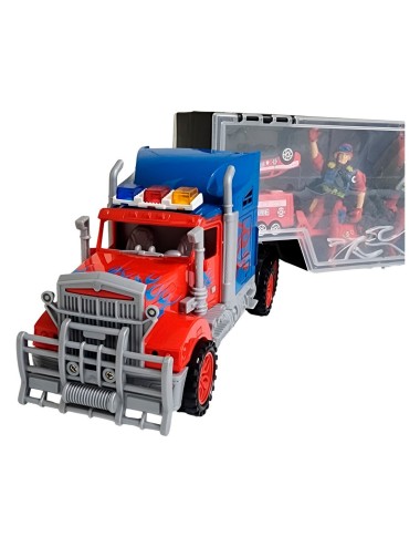 Tractomula Camion Transporte Carros Bomberos Personajes