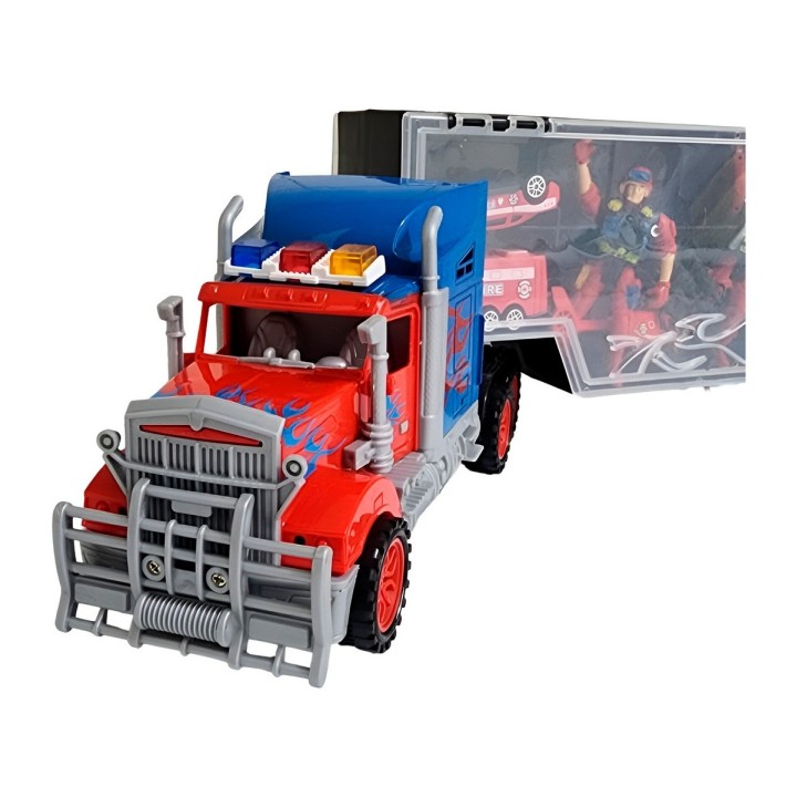 Tractomula Camion Transporte Carros Bomberos Personajes