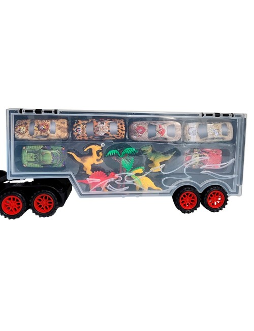 Tractomula Camion Transporte Carros Safari Dinosaurios