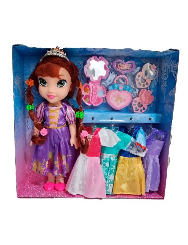 Muñeca Violeta Corona Princesa Vestidos Accesorios Juguete