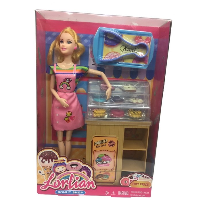 Muñeca Vestido Accesorios Tienda Donas Belleza