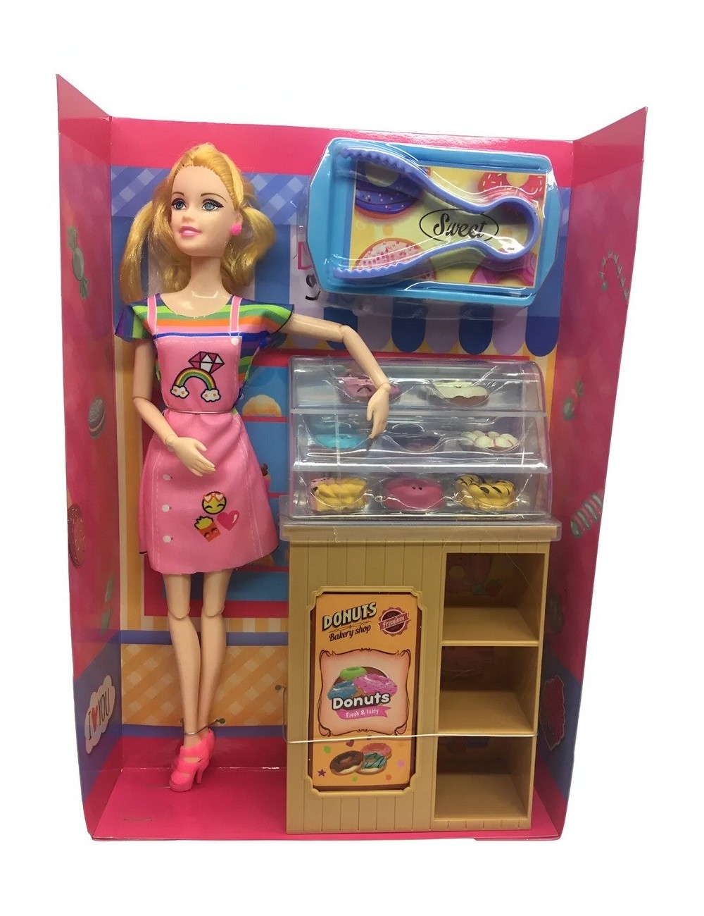 Muñeca Vestido Accesorios Tienda Donas Belleza