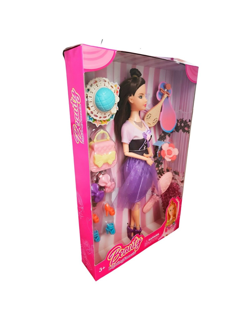 Muñeca Vestido Accesorios Belleza Violin Juguete Niñas
