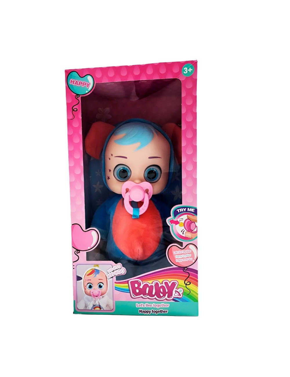 Muñeca (o) Pijama Multicolor Sonido Camina Niñas + Baterias