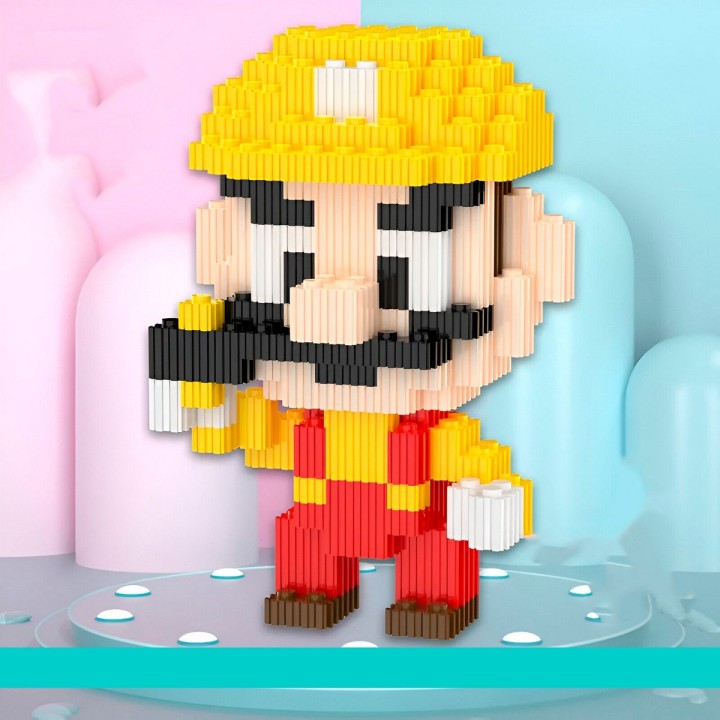 Super Mario Bros Juguete Armable Armatodo Construcción Niños