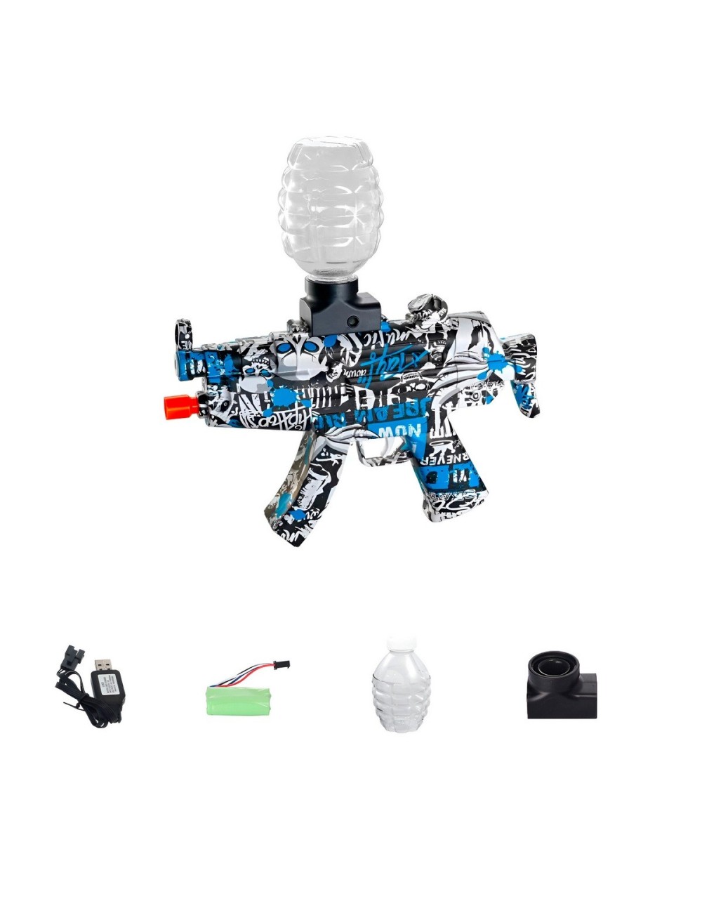 Pistola De Hidrogel Ak-47 Automatica Recargable + Accesorios