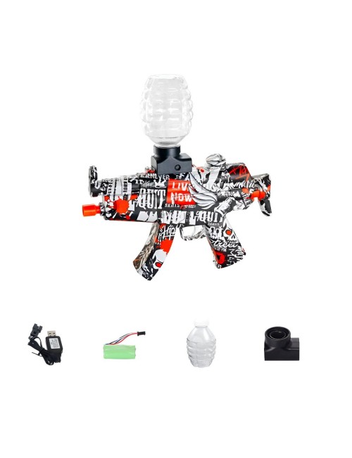 Pistola De Hidrogel Ak-47 Automatica Recargable + Accesorios