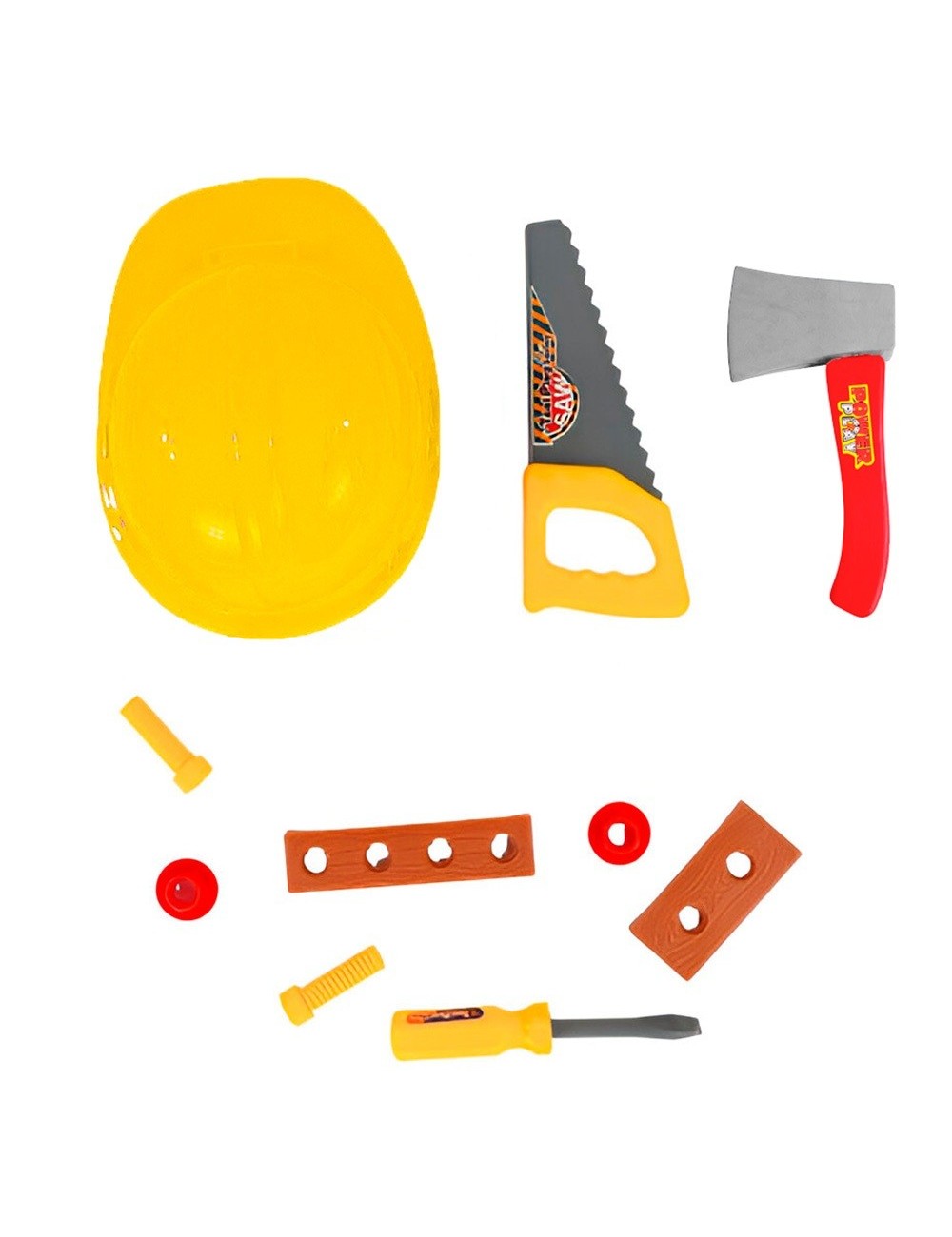 Juguete Niños Set De Herramientas Juego Kit Casco Sierra