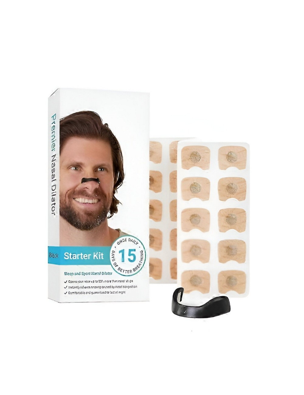 Kit De 4 Pinzas Nasales Imán Magnéticas Antironquidos