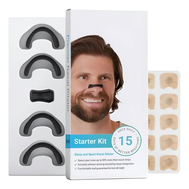 Kit De 4 Pinzas Nasales Imán Magnéticas Antironquidos