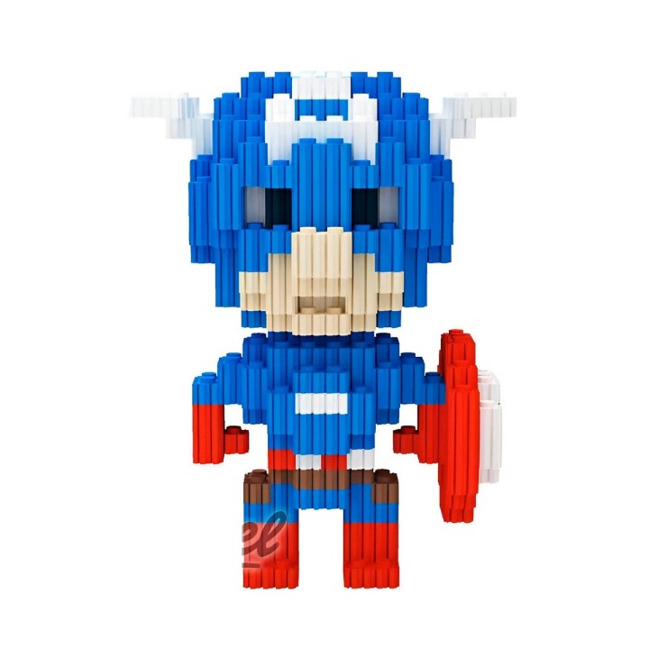 Capitan America Juguete Armable Armatodo Construcción