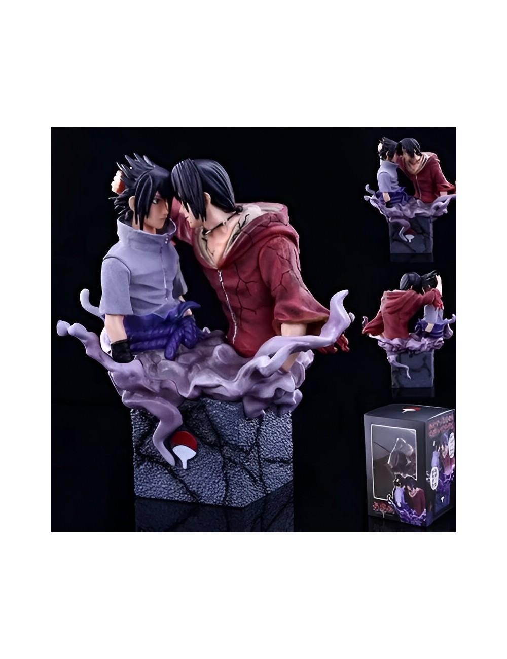 Figura Accion Coleccionable Naruto Itachi Y Sasuke Uchiha