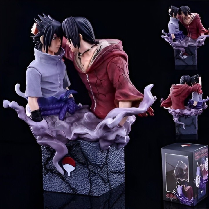 Figura Accion Coleccionable Naruto Itachi Y Sasuke Uchiha