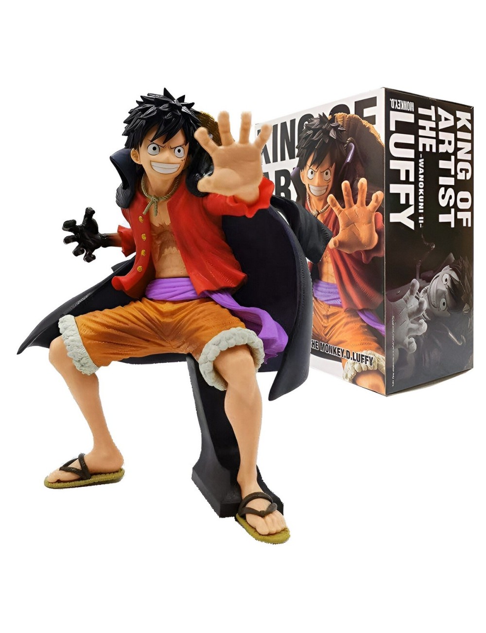 Figura Accion Coleccionable One Piece Luffy Capa Negra